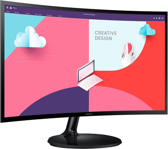 Samsung LS24C360EAUXXU 24" Curved FullHD 1080p Monitor - 1920x1080 HDMI VGA