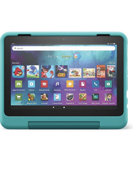 Fire HD 8 Kids Pro tablet | 8-inch display, ages 6–12, Hello Teal.2022 Model