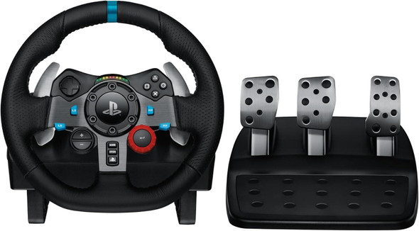 Logitech G29 Driving Force Racing Wheel and Floor Pedals for PS5, PS4, PC, Mac - Black