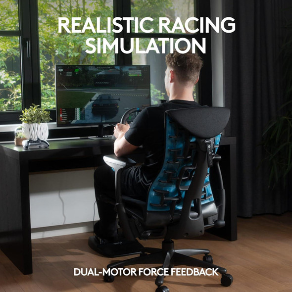Logitech G29 Driving Force Racing Wheel and Floor Pedals for PS5, PS4, PC, Mac - Black