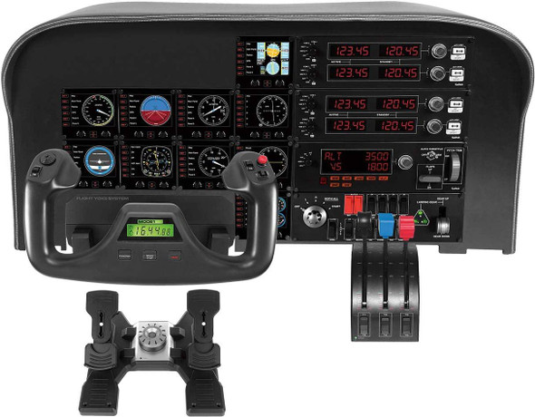 Logitech G Saitek PRO Flight Throttle Quadrant Simulation Axis Levers