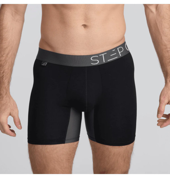 STEP ONE Boxer Brief Black Currants Large