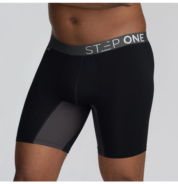 STEP ONE Boxer Brief Black Currants Large