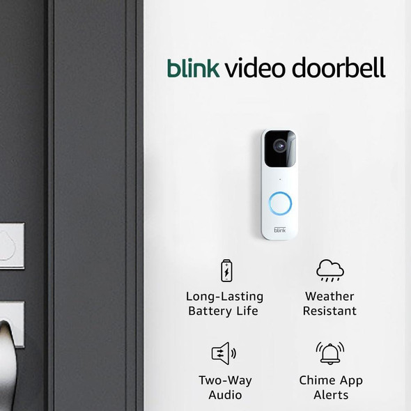 Blink Video Doorbell Two-way Audio HD White