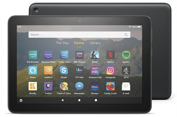 Amazon Fire HD 8 Tablet 8" HD display 32GB Black - with Ads