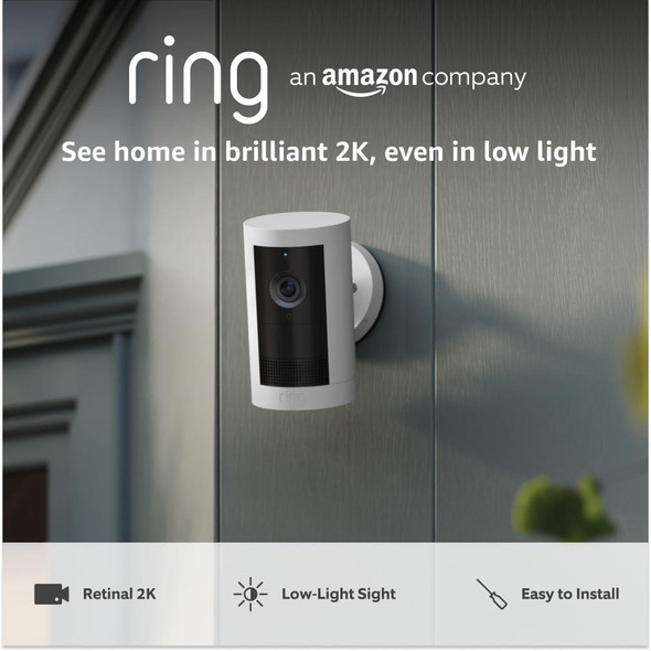 Ring Outdoor Camera Plus Battery 2K with Ring Vision