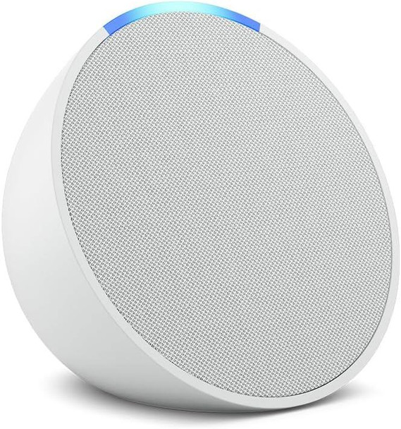 Amazon Echo Pop Smart Speaker With Alexa Glacier White