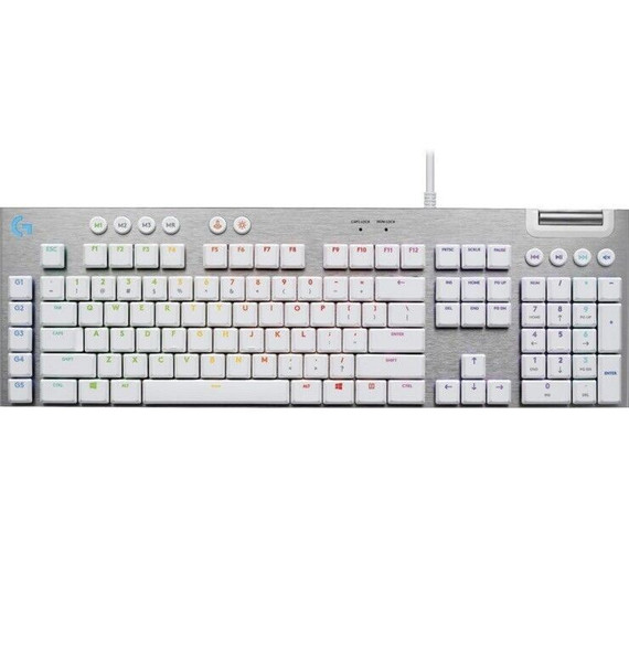 LOGITECH G815 RBG Mechanical Gaming Keyboard GL Tact- White