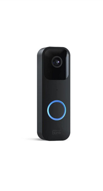 Blink Video Doorbell Full HD 1080p 2-Way Audio Black Weather Resistant