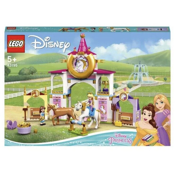 LEGO 43195 Disney Princess Belle and Rapunzel's Royal Stables Horses Stalls