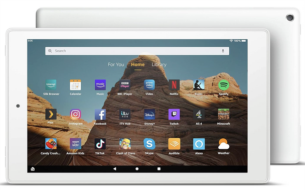 Amazon Fire HD 10 Tablet 10.1" 1080p Full HD display 9th gen 32GB White with Ads