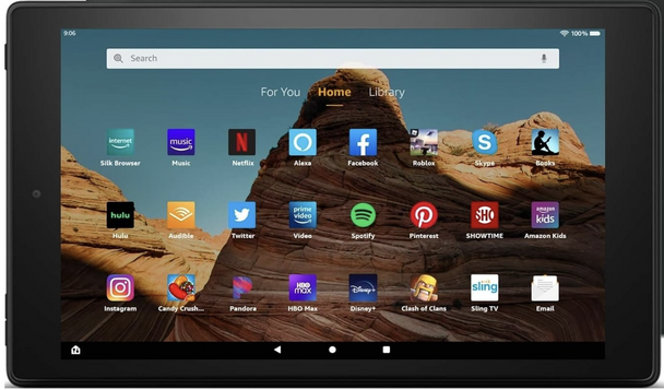 Amazon Fire HD 10 Tablet 10.1" 1080p Full HD display 9th gen 64GB Black with Ads
