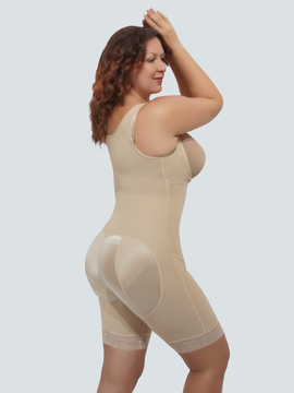 Plus Size Butt Lifter Body Shaper With Tummy Control and Removable Straps