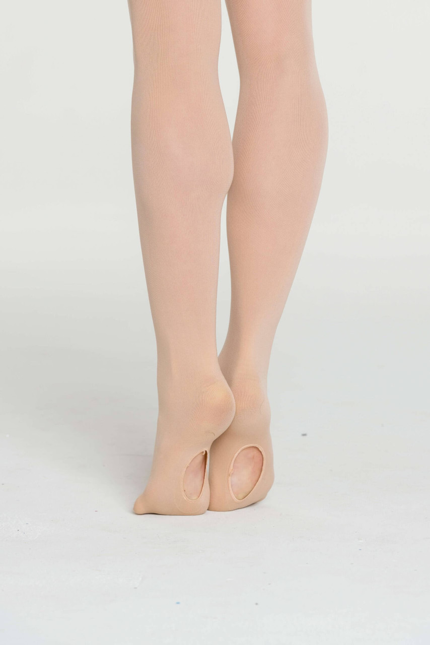 Brown tan toast shimmer tights