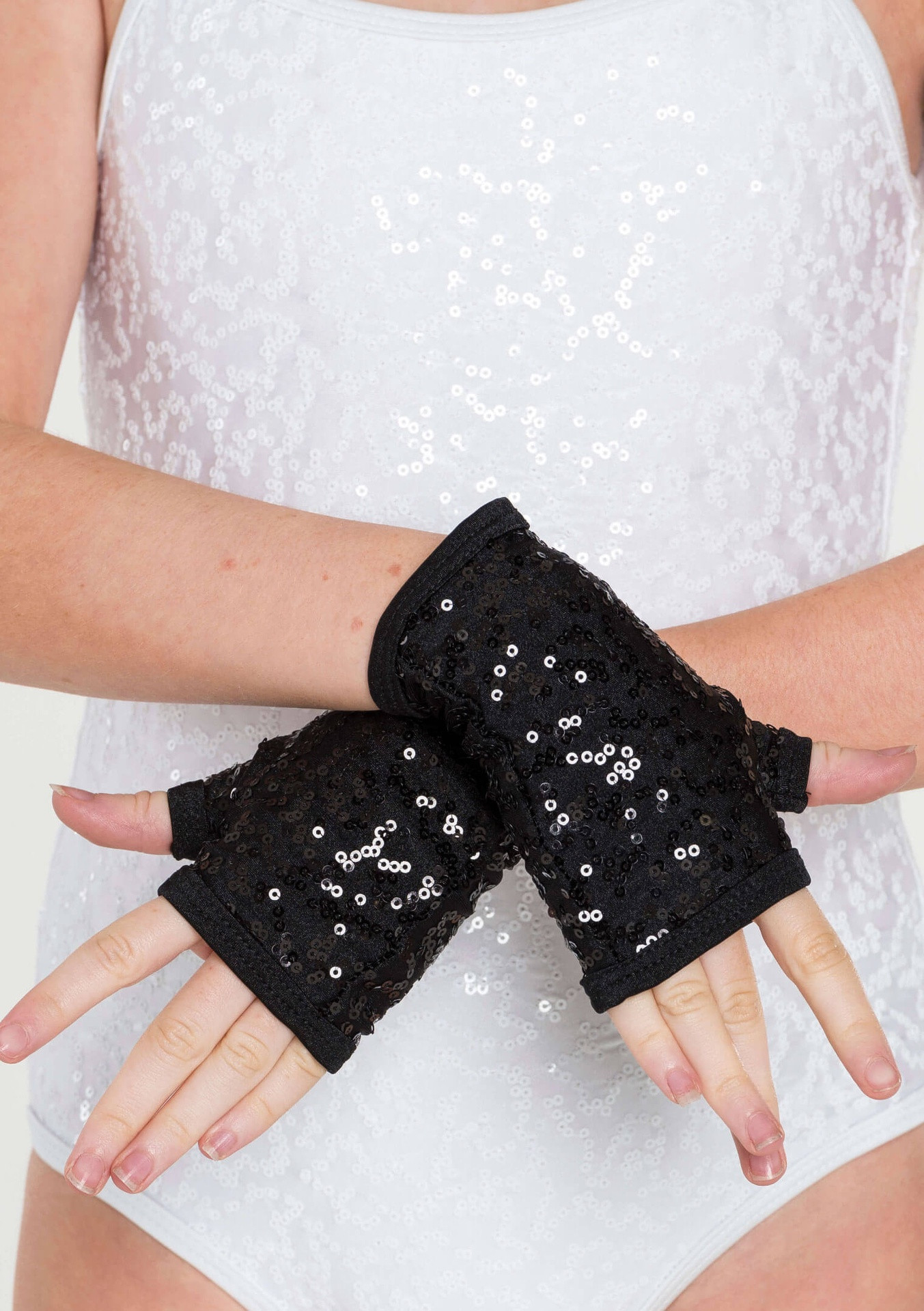 Sequin Fingerless Gloves Adult Dynamic Dancewear