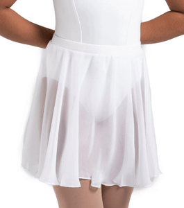Chayanne Chiffon Short Circle Skirt White A0305G Chayanne Chiffon Short Circle Skirt White A0305G