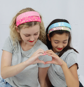 Pink Poppy Romantics Headband Light Pink, Hot Pink, Blue, Multi