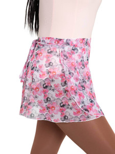 BLURRED BLOOMS Le Jardin Mesh Wrap Skirt BLURRED BLOOMS Le Jardin Mesh Wrap Skirt