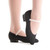 Bloch Accent Flat Character Shoe 1/2" Heel Black
