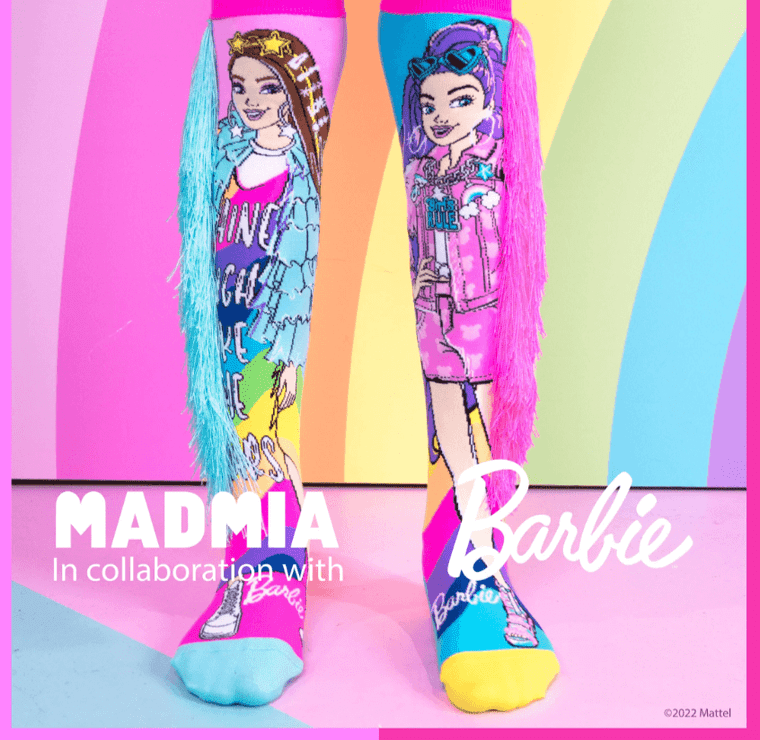 MadMia Barbie Fashionista Socks