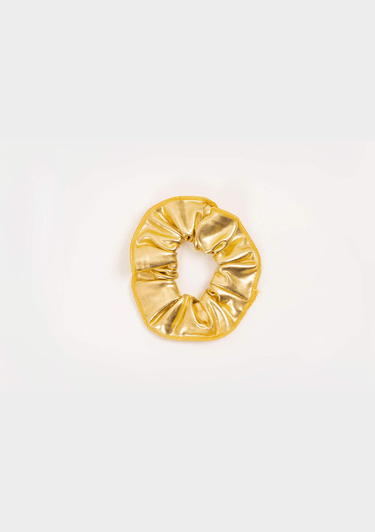 Nylon Metalic Scrunchie Gold SCR01-MG