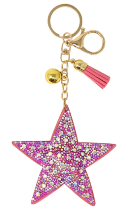 Star Jewelled Bag Charm