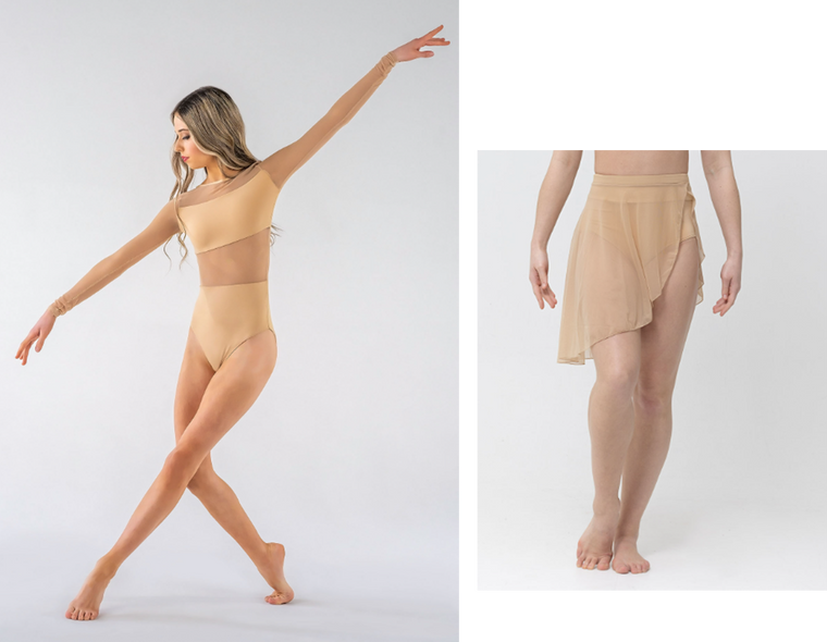 Cleo Leotard with Alice Skirt Set Cleo Leotard with Alice Skirt Set
