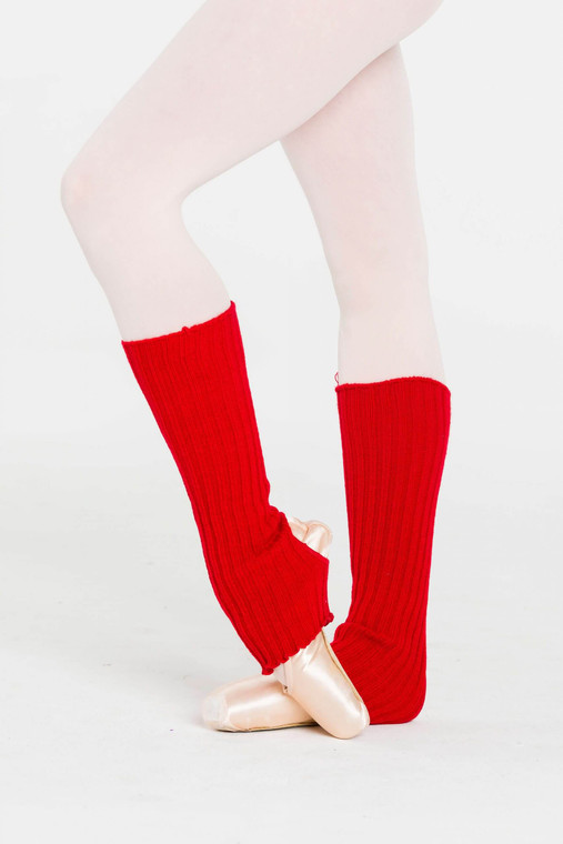 Cherry Red Ankle Warmers 40cm