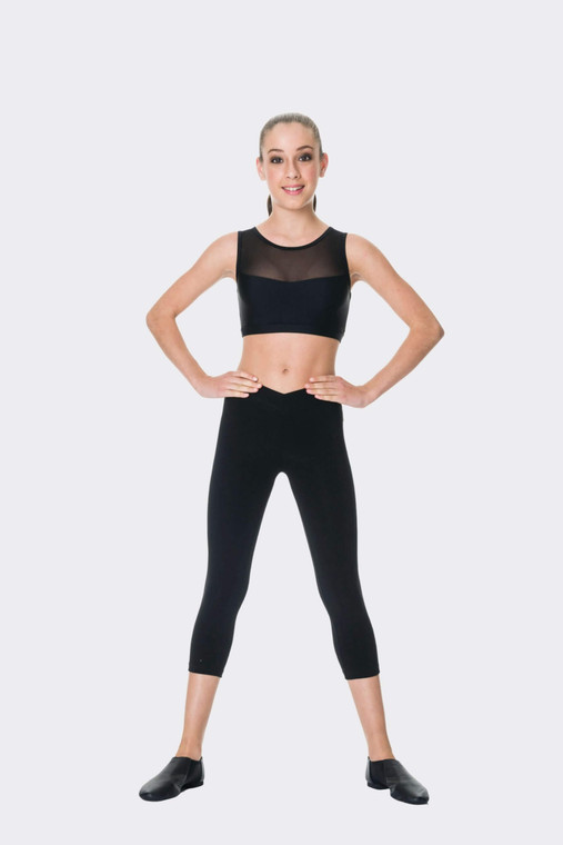 Studio7dancewear 3/4 Legging Black Front