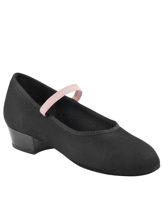 Capezio Academy Character Shoe 1" Heel Black