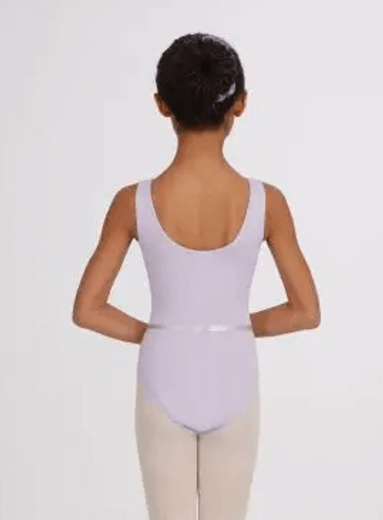 Scoop Neck Tank Leotard With Waist Elastic