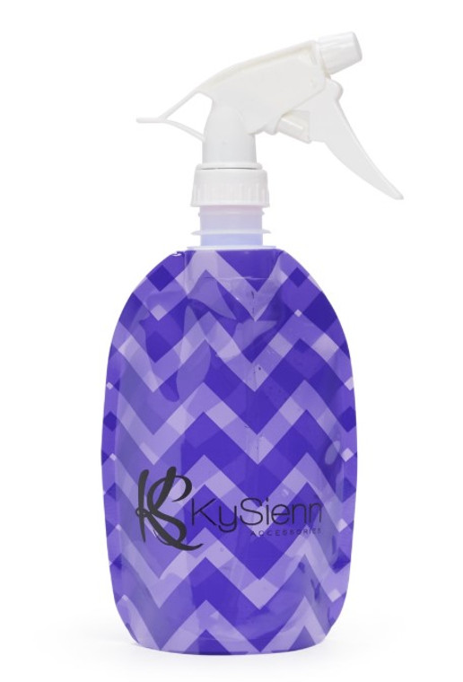 Purple Chevron Kysienn Flat Water Spray Bottle