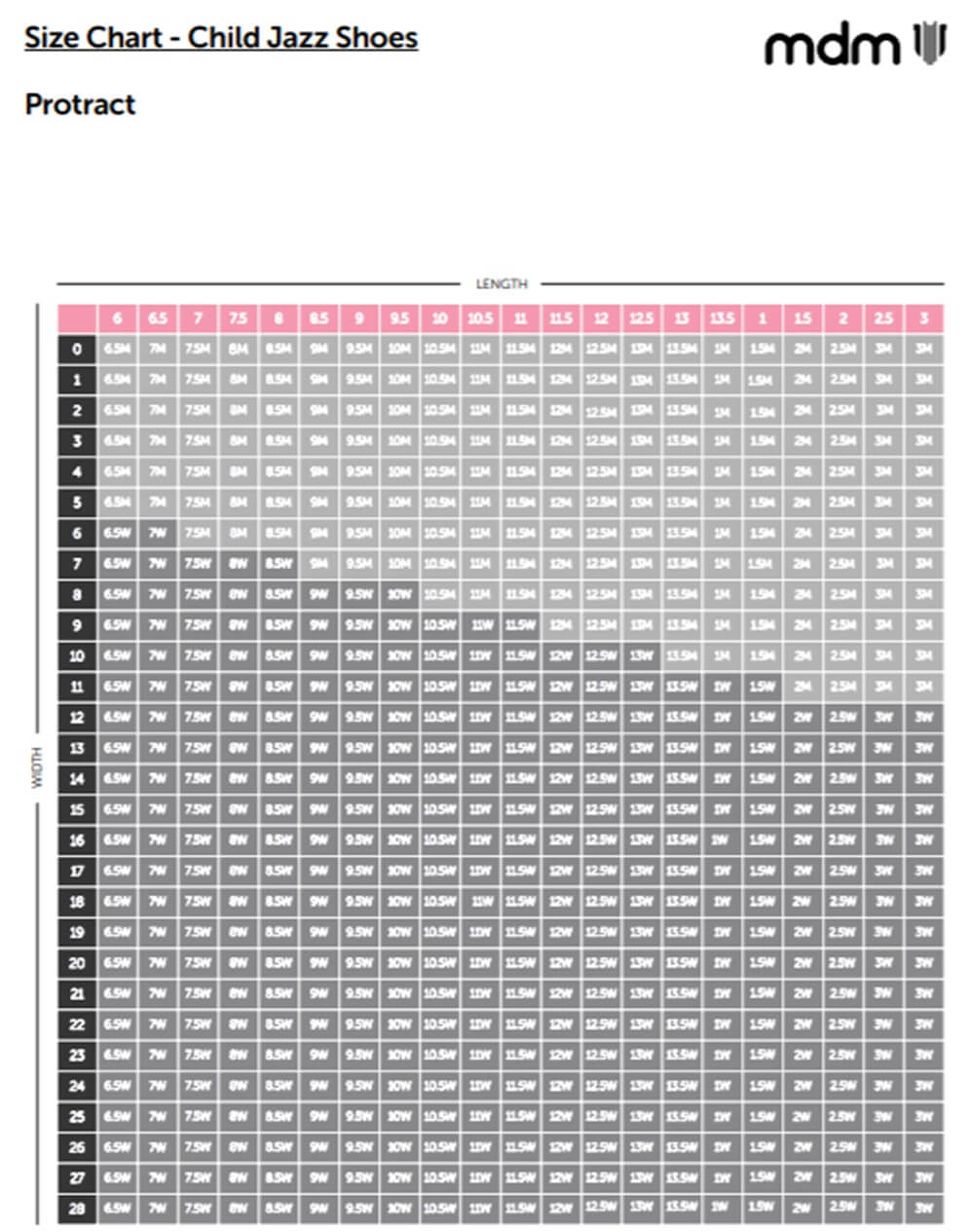 Shoe Size Guides