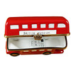 London Double Decker Bus W/Removable Ticket Rochard Limoges Box