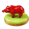 Limoges Imports Red Boar Limoges Box