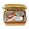 Limoges Imports Gold Box W/Shoes Limoges Box