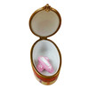 Limoges Imports Ballerina On Oval With Toe Shoes Limoges Box