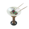 MARTINI GLASS WITH OLIVES Limoges Box