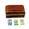 Tea Box Limoges Box with 3 Removable Tea Bags