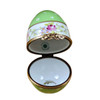 Green Egg with Flowers Rochard Limoges Box