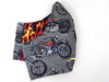 Motorcycles and Flames Print (FM-MOTORCYCLES-FLAMES)