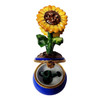 Sunflowers in Pot with Watering Can Limoges Box RK222