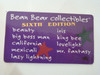 Grateful Dead Bean Bear Laminate Collector Card 5 cards 4,5,6,7,10