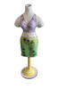 Kelvin Chen Mannequin Dress Form in Green Flower Skirt EG009