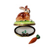 Small Bunny with Removable Carrot Limoges Box RA341