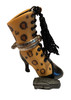 Leopard Boot with Gloves Porcelain Hinged Box PHB (35776-7)