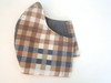 Classic Plaid Earth Tones Size LARGE Face Mask Reversible