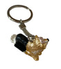 Terrier Dog Enamel Keyring with Crystals