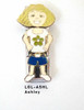 Stainless Steel 9MM Italian Charms 3 Part Charm Girls in Cute Outfits