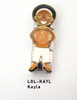 Stainless Steel 9MM Italian Charms 3 Part Charm Girls in Cute Outfits